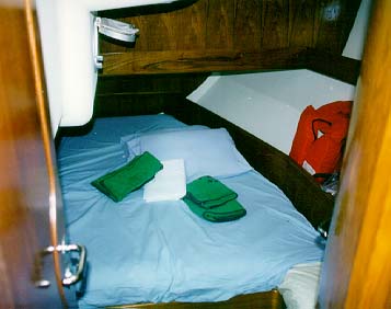 Aft cabins aboard the Jeanneau 525 (John Beck)